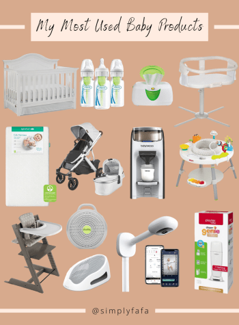 my most used baby products